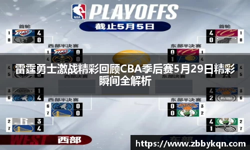 雷霆勇士激战精彩回顾CBA季后赛5月29日精彩瞬间全解析
